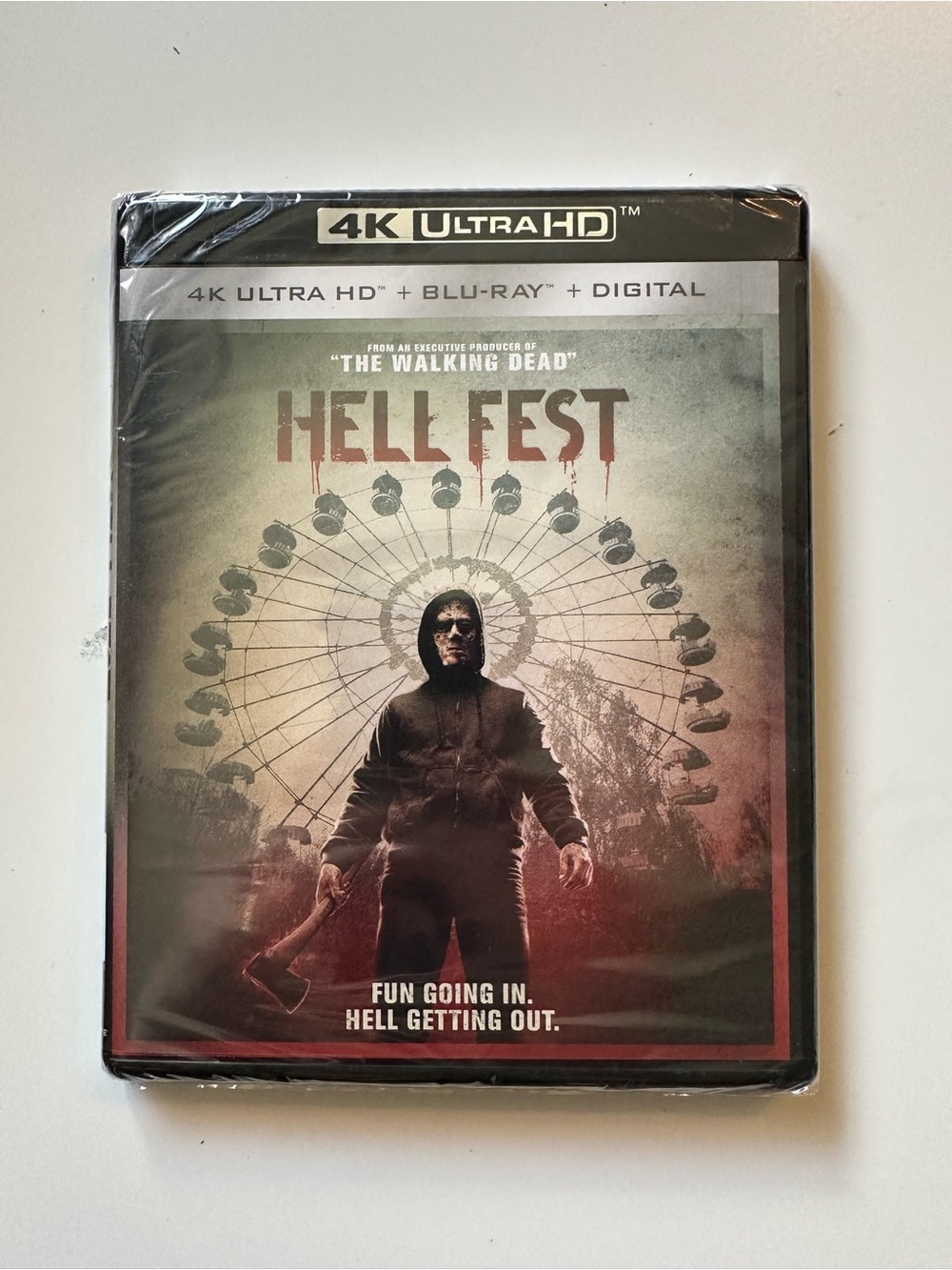 Hell Fest 4K Ultra HD Movie - Red and Black Cover